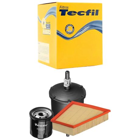 Kit Troca de Filtros Gol G5 G6 1.6 8V Flex 2012 a 2015 Tecfil
