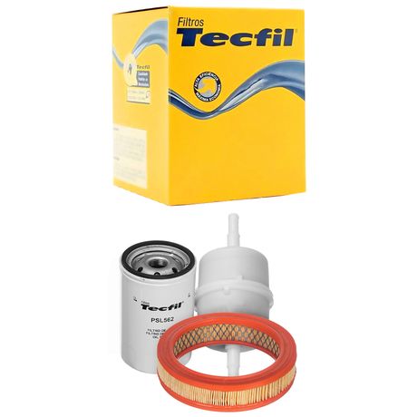 Kit Troca de Filtros Saveiro 1.6 8V Gasolina 82 a 96 Tecfil