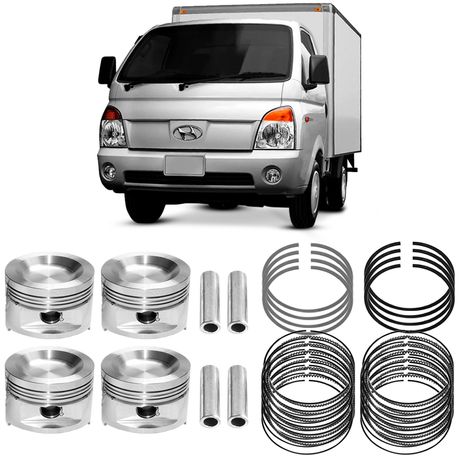 Kit Pistão Anel STD Hyundai HR 2.5 2007 a 2014 Diesel Metal Leve PA9653