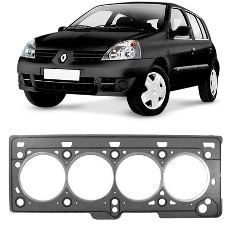 Junta Cabeçote Motor Renault Clio Logan Duster 2000 a 2020 Fibra Sabó 82320