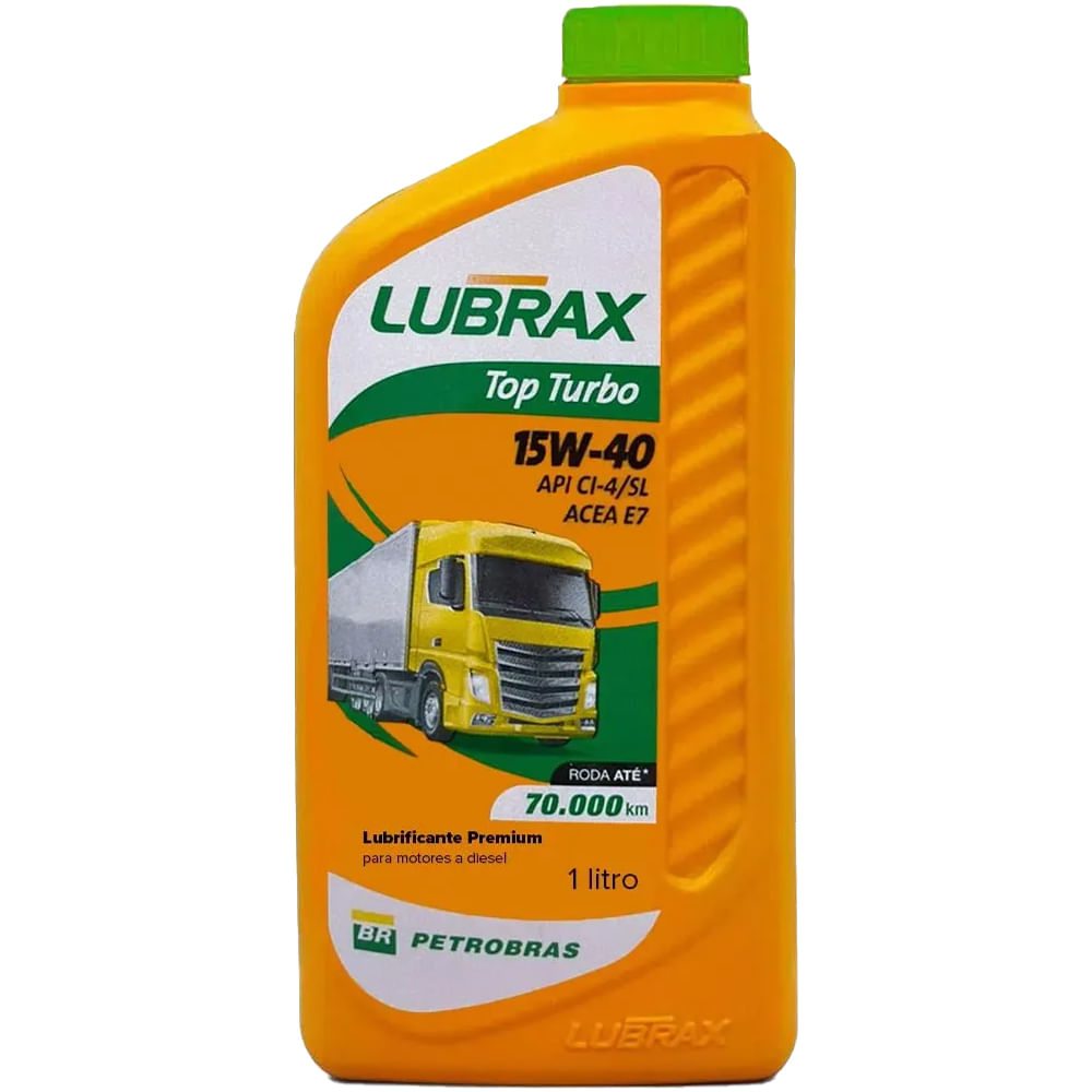 Óleo Mineral 15w40 Lubrax Top Turbo Ci 4 1 Litro Fortbras