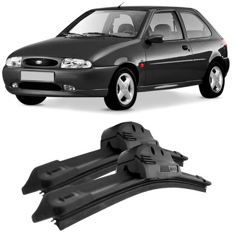 Par Palhetas Limpador Parabrisa Fiesta 91 a 2004 Original Bosch Aerofit 19