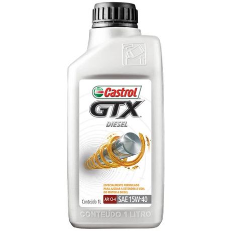 Óleo Lubrificante Mineral 15W40 GTX CL4 Castrol 1 Litro