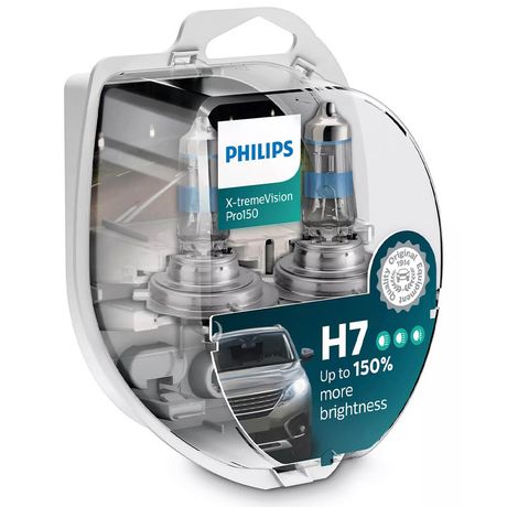 Kit Lâmpada Philips X-tremeVision Pro150 H7 12V 55W Farol 12972XVPS2