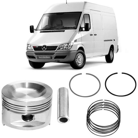 Pistão Anel STD Motor OM 611 LA Diesel Sprinter 2002 a 2012 Mahle PA9198 - Pistão Anel 0,50 Motor OM 611 LA Diesel Sprinter 2002 a 2012 Mahle PA9198