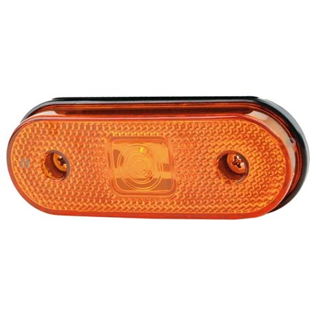 Lanterna Lateral Led Amarela Para Carreta 12V / 24V Sem Suporte IVA L3023AM