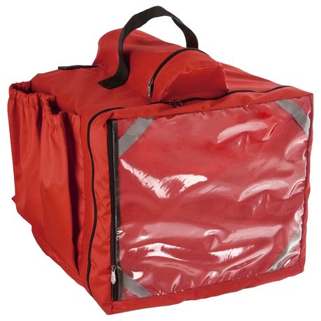 Bag Mochila Térmica Delivery Pizza 45 Litros Vermelha Pro Tork