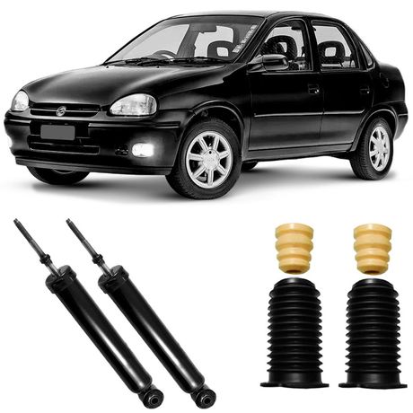 2 Amortecedor Traseiro Corsa Classic Celta Monroe e Kit