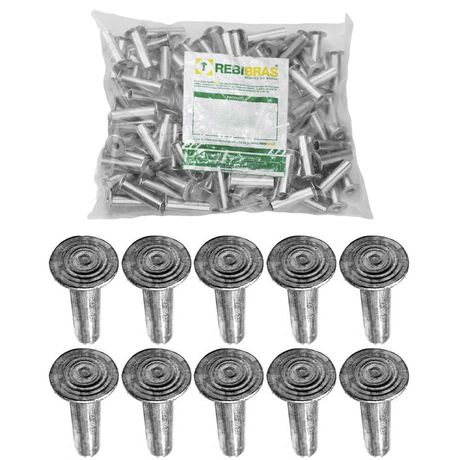 Rebite Alumínio Maciço 10X16mm Rebibras 9029
