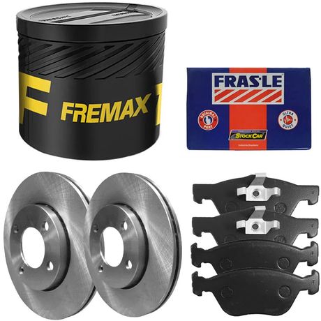 Kit Pastilha Disco Dianteiro Ventilado Linea 1.8 Etorq 2010 a 2014 Fras-le Fremax