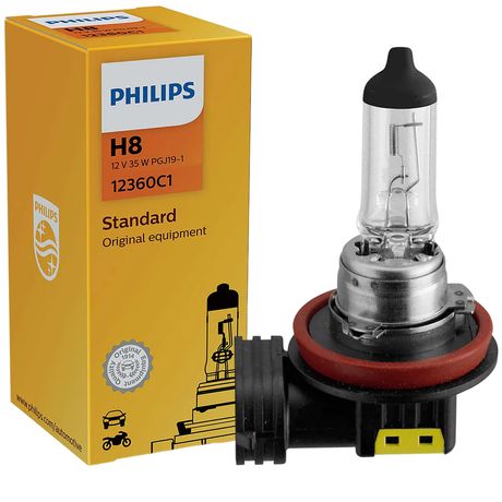 Lâmpada Amarela Halógena 3200-K 12V H8 PGJI9-I Philips 12360C1