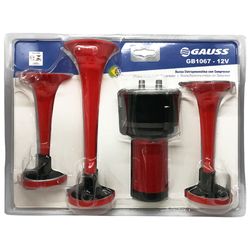 buzina-eletropneumatica-3-cornetas-universal-12v-vermelha-gauss-gb1067-hipervarejo-2
