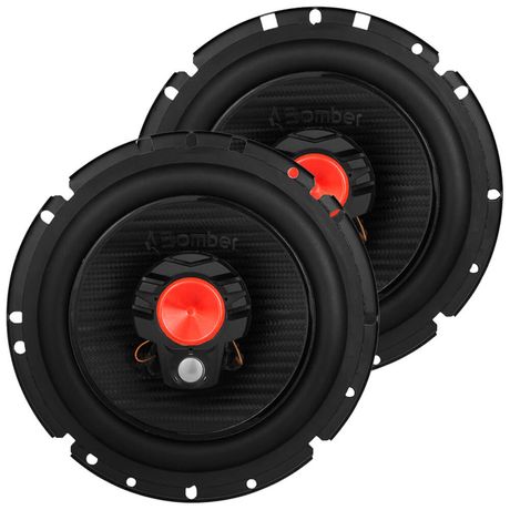 Par Alto Falante Bomber BBR Triaxial 6 Polegadas 50W Rms 4 Ohms Carcaça Plástica