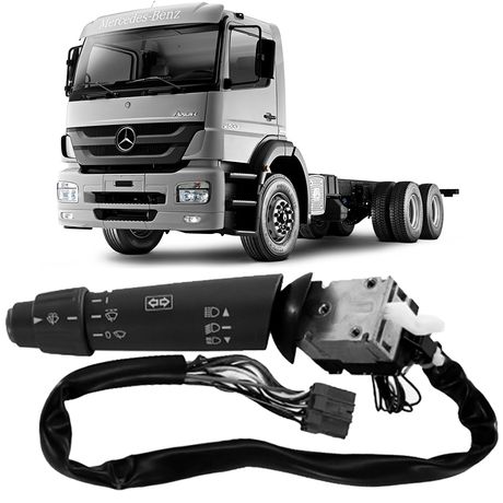 Chave Seta MB Atego Axor Com Acionamento Farol Alto Baixo Marília IM12079