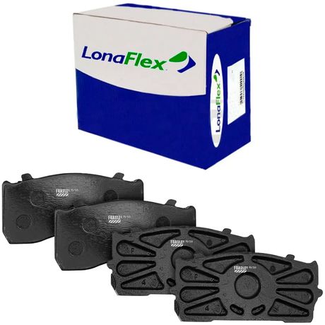 Kit Pastilha Freio Mercedes Benz Accelo OM 924 Dianteira Traseira Knorr Lonaflex P533