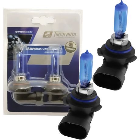 Par Lâmpadas Tiger Auto Super Branca UV-Block 50W 12V HB4 4200K