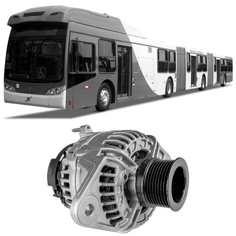 Alternador Volvo B9 Salf 2006 a 2011 28V 80A Bosch 1986A00924