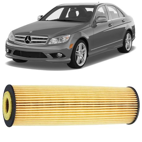 Filtro Óleo Mercedes Benz C180 C200 C250 1.8 16V 2009 a 2014 Wega WOE452