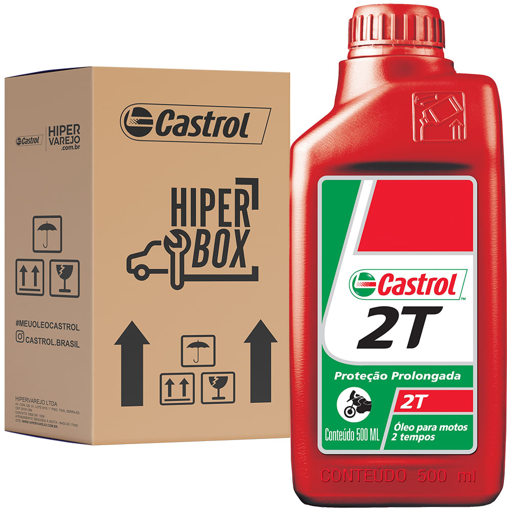 Óleo Chainsaw Motor Oil 2T API TC 500ml Castrol 3366623 - Hiper Varejo