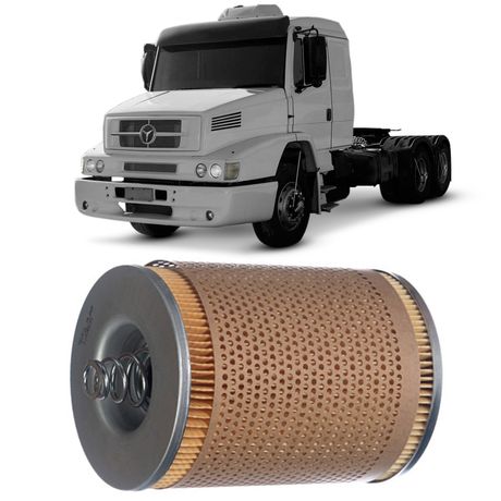 Filtro Óleo Mercedes Benz L 1625 L 2325 LB 2325 LS 1625 LS 1630 90 a 2000