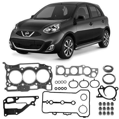 Jogo Junta Motor Nissan March Versa 1.0 12V Flex 2015 a 2021 Completo Sabó