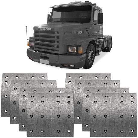 Lona Freio Traseira Scania T 143 H 14 88 a 96 Lonaflex L499