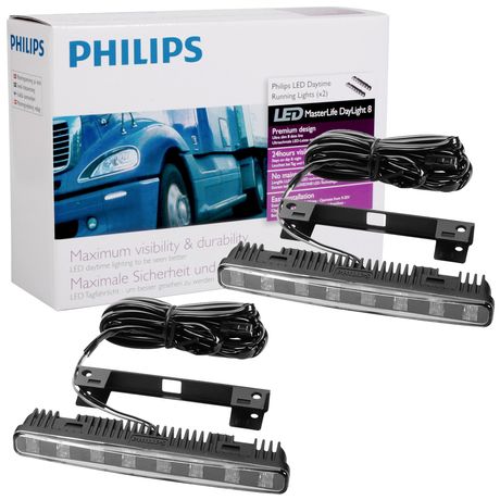 Par Lâmpada LED Diurna Philips DRL Strip Multivolt 9-35V 10W 6000K