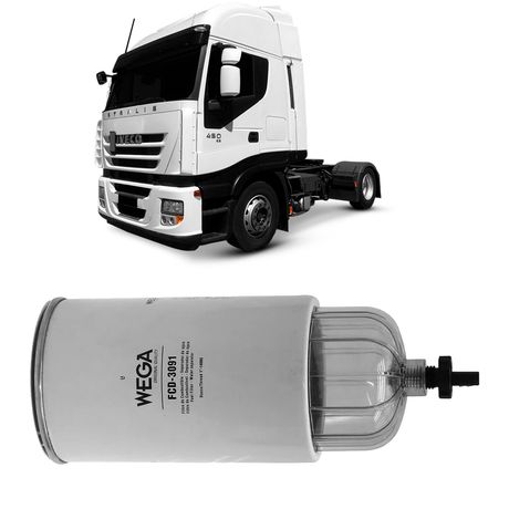 Filtro Separador Racor Iveco Stralis HD 570 2005 a 2012 Wega FCD3091/1