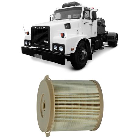 Filtro Combustível Volvo N 10 80 a 92 NL 12 89 a 94 Wega FCD0732