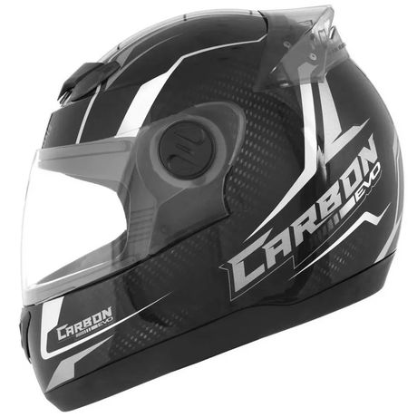 Capacete Fechado Pro Tork Liberty Evolution 788 G5 Carbon Evo Preto Cinza Tam 58