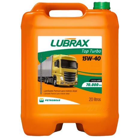 Óleo Lubrificante Mineral 15W40 Lubrax Top Turbo Pro API CK- 4 20 Litros