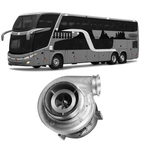 Turbina Motor OM457 Mercedes Benz O500 2000 a 2005 Borgwarner 70000172178