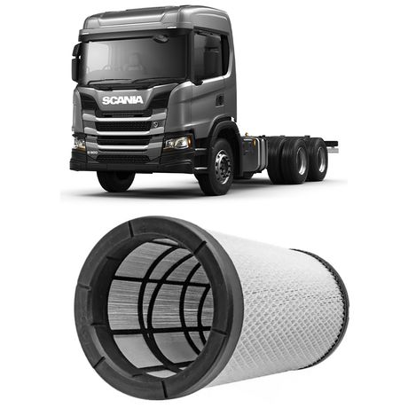 Filtro Ar Secundário Scania Série G500 G540 DC13 2019 a 2023 WEGA WAP-362/S