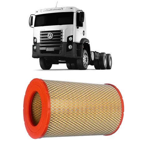Filtro Ar Volkswagen Constellation 26-280 2012 a 2023 Hengst E1068L