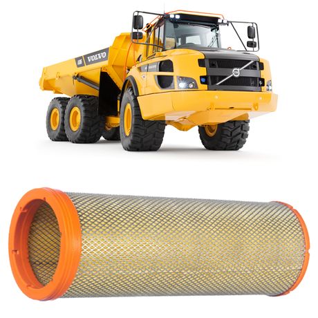 Filtro Ar Volvo A30 A30C A30D A30E Tecfil ASR564