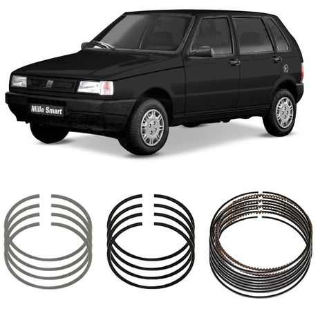 Jogo Anel Segmento 0.40 Fiat Palio Siena Uno 1.6 Gasolina TAKAO ASFI16