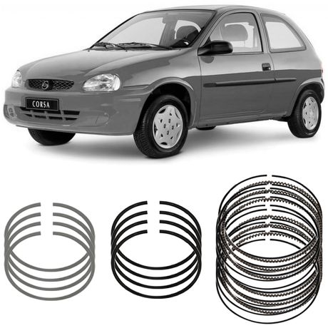 Jogo Anel Segmento STD GM Corsa 1.6 8V 95 a 2008 MPFI Gasolina TAKAO