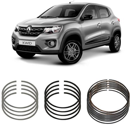 Jogo Anel Segmento 0.50 Renault Kwid Logan Sandero 1.0 12V 2017 a 2022 Flex