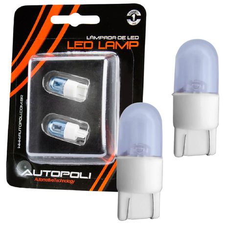 Par Lâmpada LED Lamp Autopoli Esmagada Azul 0,9W 12V W2.1X9.5D Sinalização