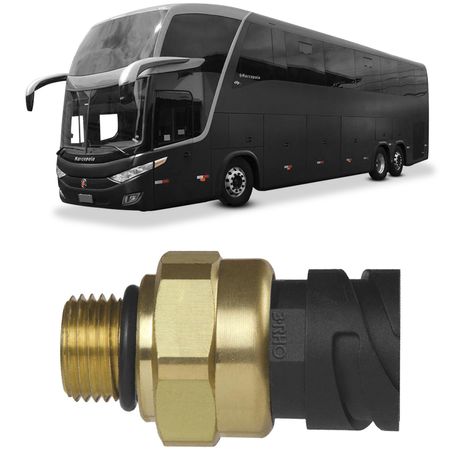 Sensor Pressão Ar Eletrônico Volvo FH12 FM12 NH12 B12M B9R 24V 3-RHO