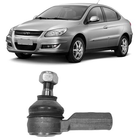 Ponteira Terminal Direção Motorista Passageiro Chery Cielo 2008 a 2014 Viemar