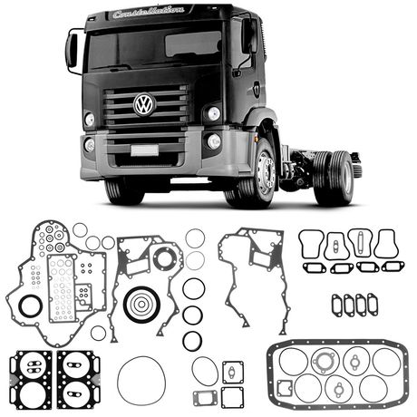 Jogo Junta Motor VW Constellation 13-180 Worker 15-180 2005 a 2011 Completo Mahle