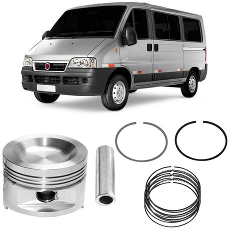 Kit Pistão Anel STD Boxer Ducato Jumper 2.3 16V Metal Leve PA9748