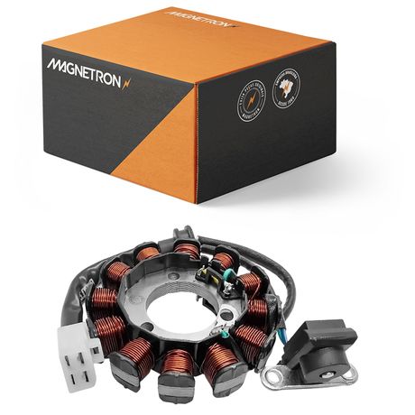 Estator Alternador Com Bobina de Pulso Honda CG 125 Cargo Fan ES KS 2009 a 2015