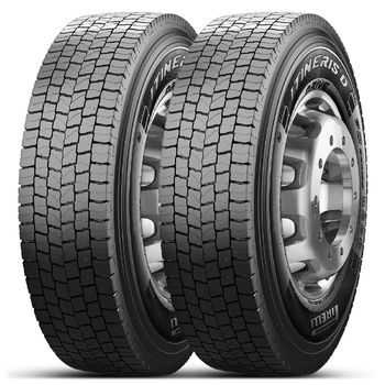 Kit-de-2-pneus-Prometeon-275-80R22.5-para-caminhoes-modelo-Itineris-Drive-aro-22.5-destacando-sua-durabilidade-e-desempenho.