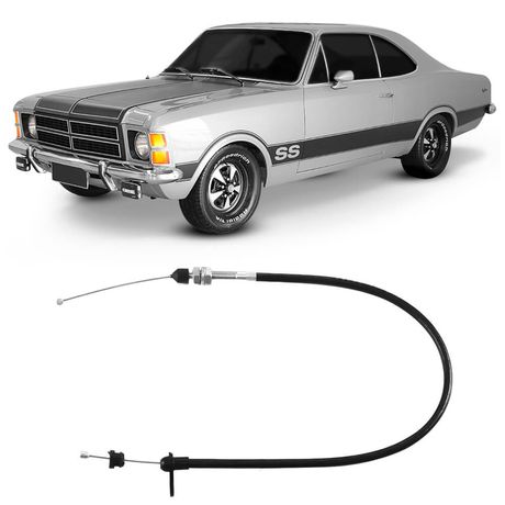 Cabo Acelerador 655 mm Caravan Opala 4 Cil Carburação Dupla 88 a 89 Tuba 7404