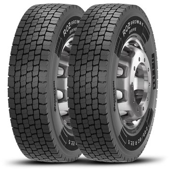 Kit-de-2-Pneus-Aro-22.5-295-80R22.5-Prometeon-R02-Proway-Drive-ideal-para-caminhoes-com-design-de-alta-durabilidade.