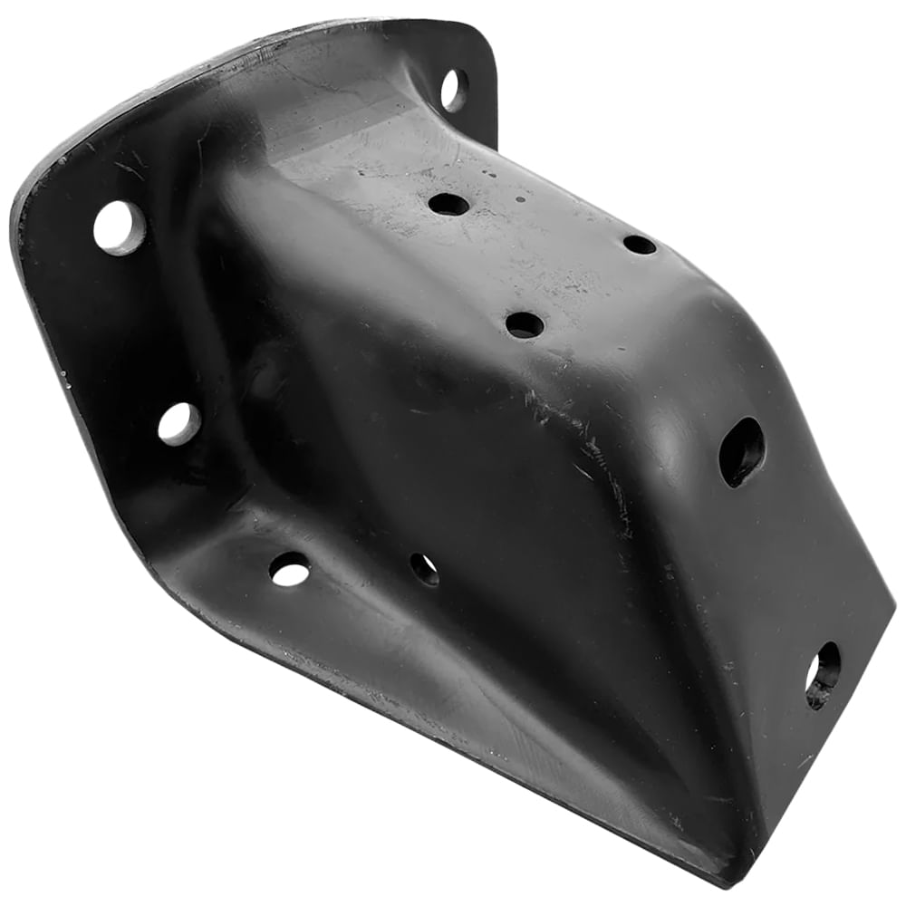 Aba Chassis metálica preta para montagem em chassi de veículo