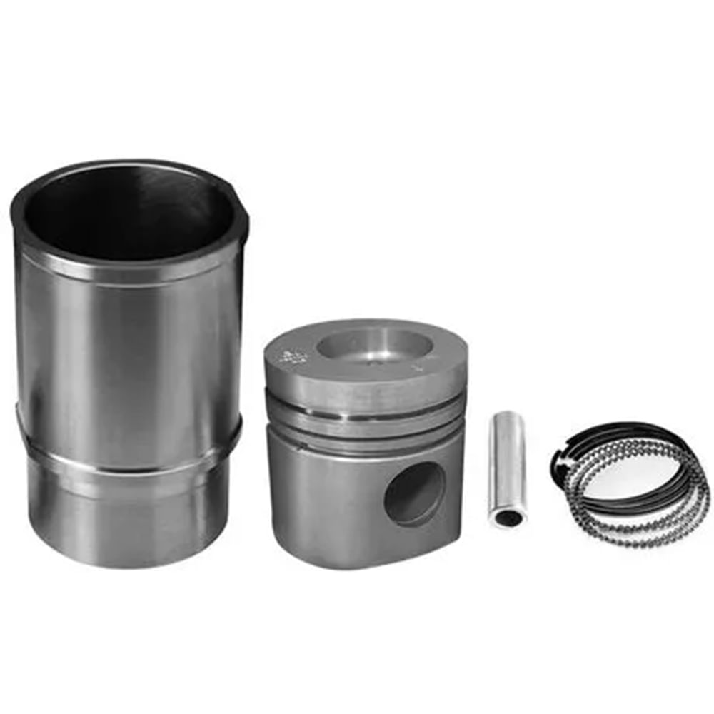 Kit Motor Perkins P400 Mahle com camisa, pistão e anéis em fundo branco
