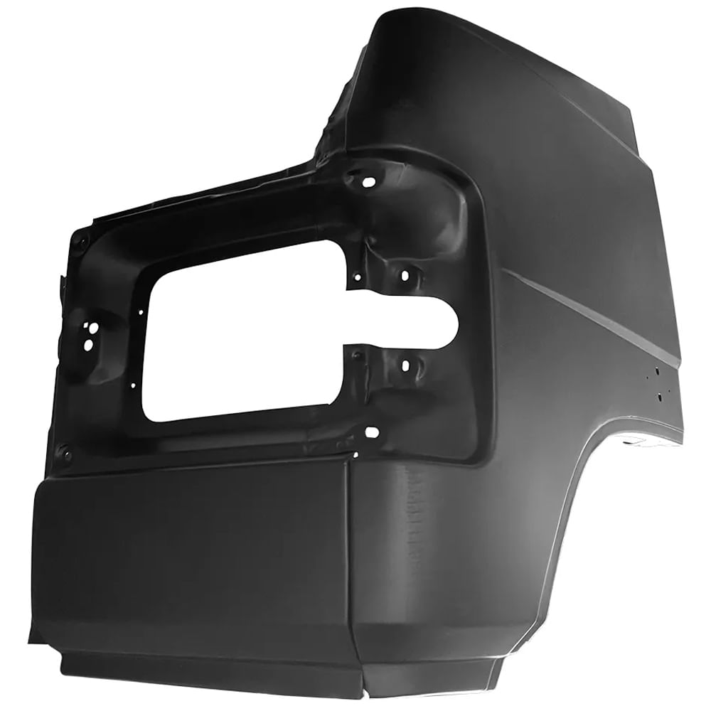 Peito de farol lateral direito para caminhões Mercedes-Benz MB 709/912, acabamento preto fosco